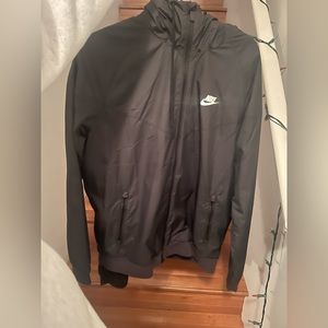 Black Nike windbreaker